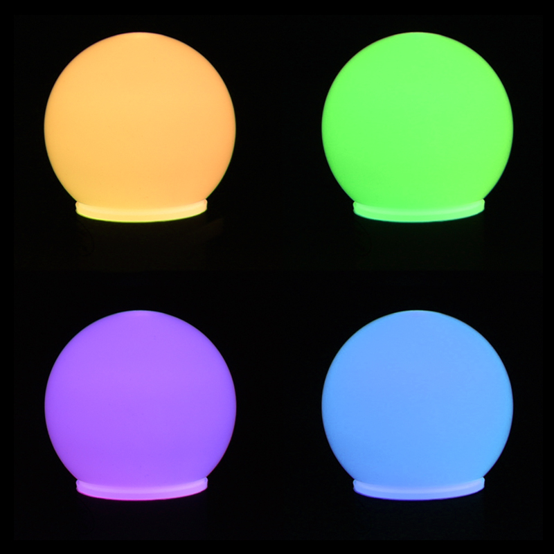Качественная картинка Лампа светодиодная, диаметр 50мм, E27, 9 LED, 3Вт, RGB, матовая колба, 230В NEON-NIGHT