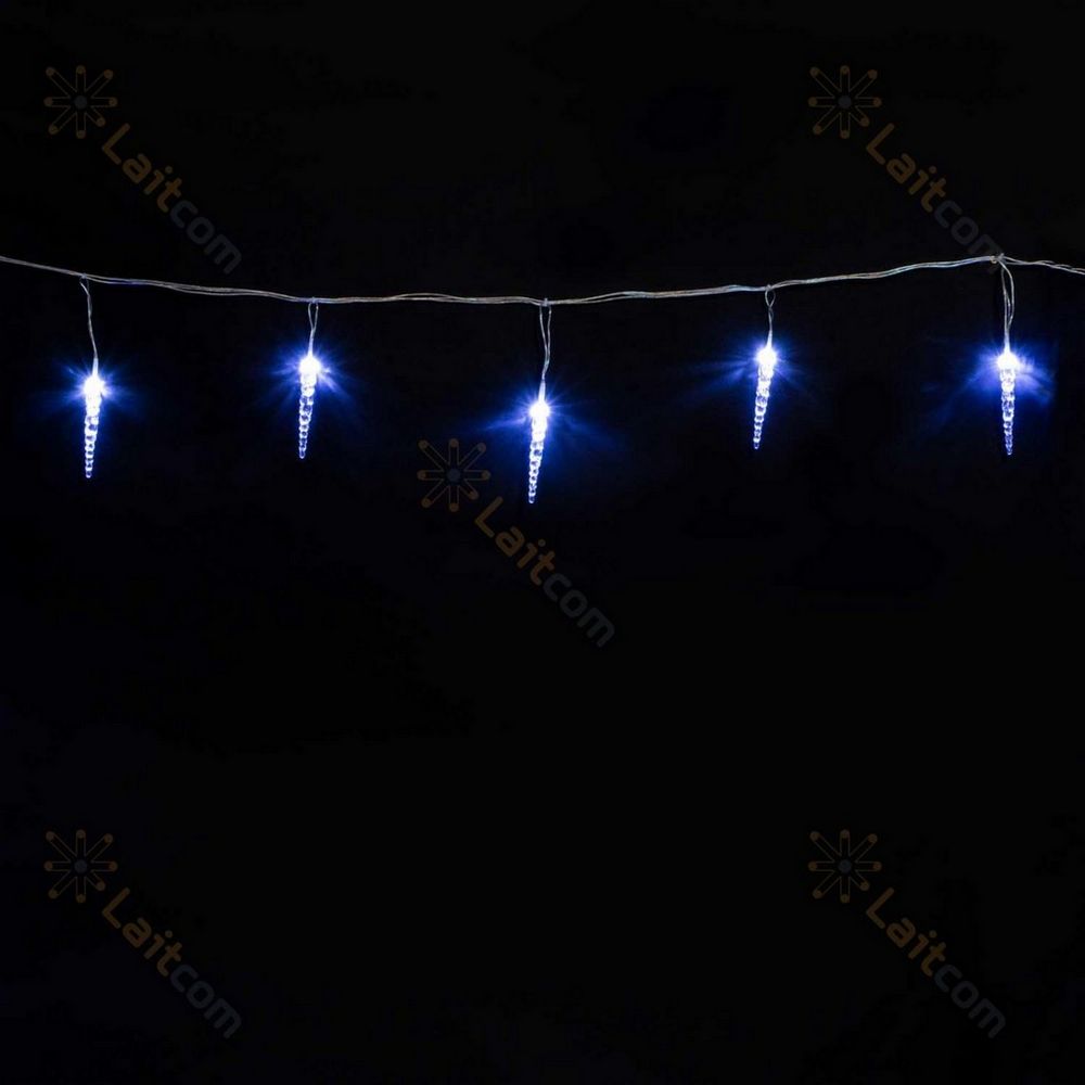 Качественная картинка Светодиодная гирлянда "Сосульки 12" Laitcom, 24V, 4м, 16 Led, IP44, белый