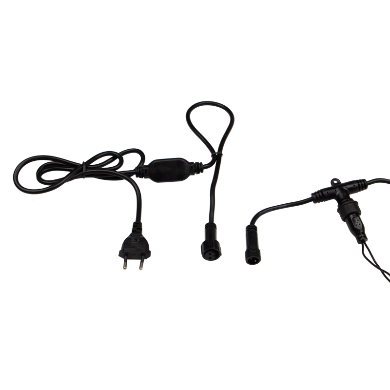 Качественная картинка Светодиодный занавес NEON-NIGHT 2х3м БЕЛЫЙ, черный ПВХ, IP65, постоянное свечение, 230В