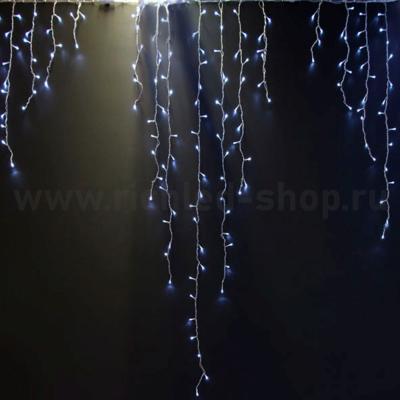 Светодиодная бахрома RichLed 2,4*2,2 м, IP65, 220 В, мерцание, цвет белый, IP 65, герм. колпачок