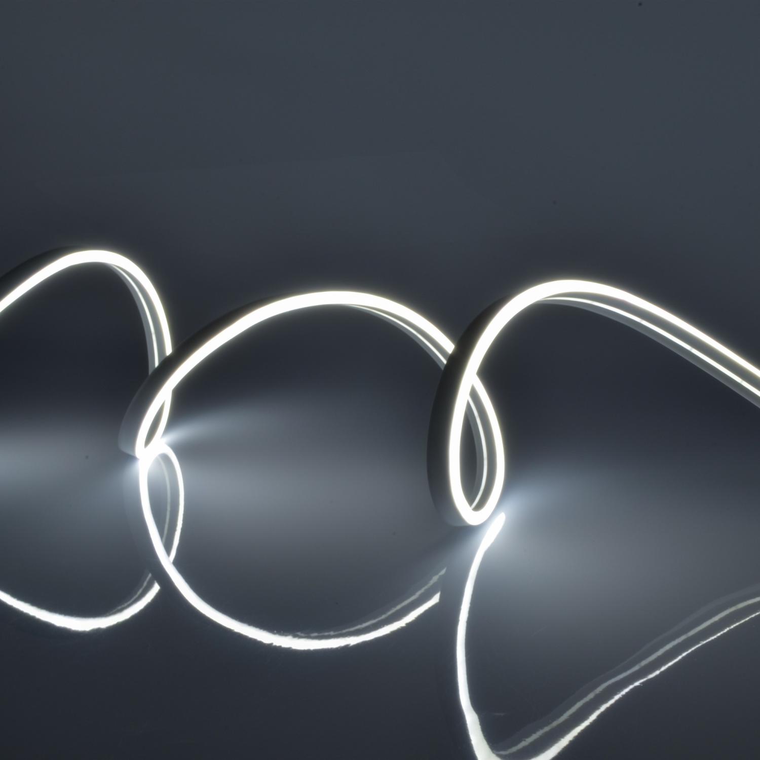 Качественная картинка Гибкий неон Uniel 8 × 16 мм, IP67, 50 м, SMD2835, 120 LED/м, 8 Вт/м, 220 В, свечение белое