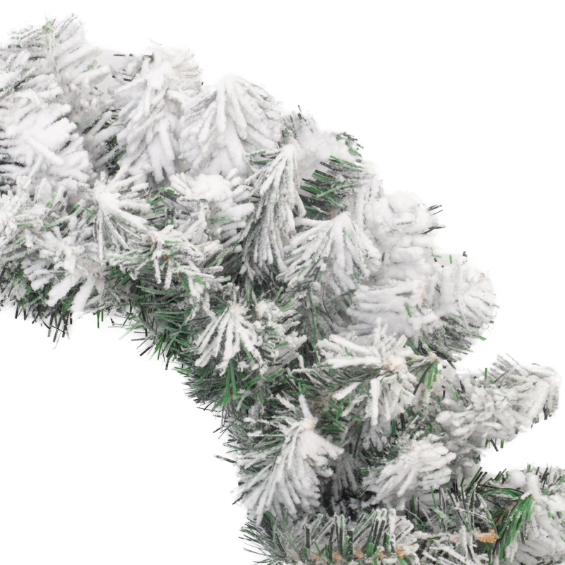 Качественная картинка Заснеженный еловый венок NEON-NIGHT Ø 60 см, ПВХ