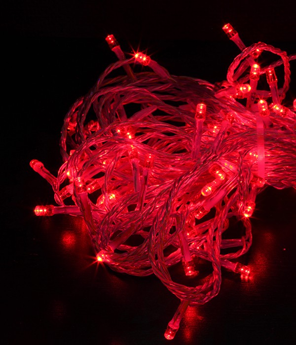 Качественная картинка Светодиодная нить Laitcom, 20м, 24V, 200 LED, IP65, прозр. провод, красный
