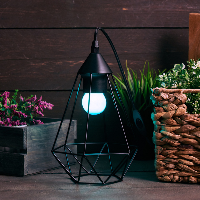 Качественная картинка Лампа накаливания, диаметр 45мм, E27, 10Вт, синяя колба, 230В NEON-NIGHT