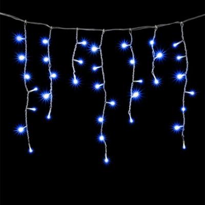 Светодиодная бахрома Laitcom 3x0,5м. 150 LED, IP65, прозр. пр., синий