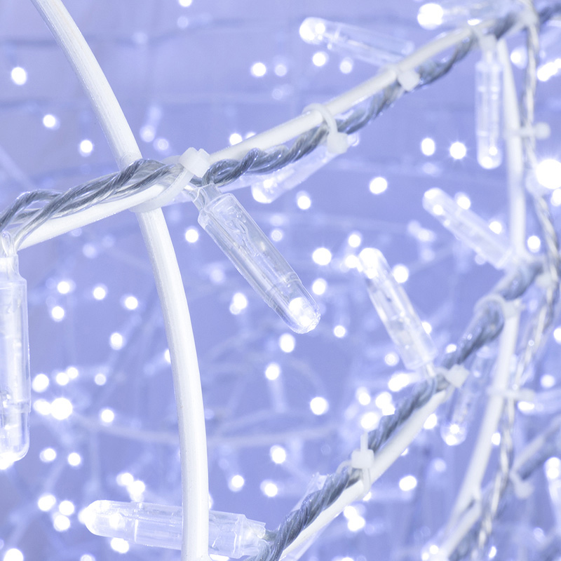 Качественная картинка Фигура объемная Полярный медведь 210х110 см, 1500 LED, IP65, цвет свечения белый NEON-NIGHT