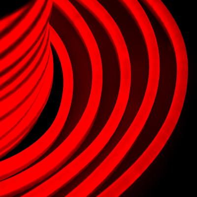 Гибкий неон NEON-NIGHT DIP 12x26мм односторонний 80 LED/м КРАСНЫЙ оболочка красная бухта 50м