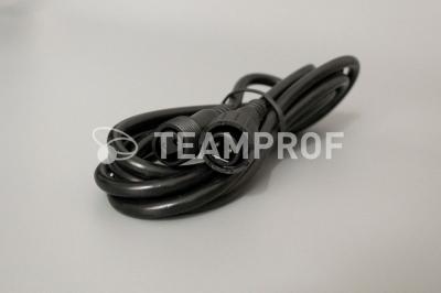 Удлинитель Teamprof 2 м, 2  pin, 2-х проводной, чёрный. Для: нитей 10 м, бахромы, занавесов Удлинитель Teamprof 2 м, 2  pin, 2-х проводной, чёрный. Для: нитей 10 м, бахромы, занавесов