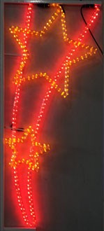 Качественная картинка Светодиодные консоли Звезды, цвет красный желтый 
