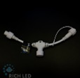Качественная картинка Разветвитель 0.3 м, 2 pin, 2 луча, белый