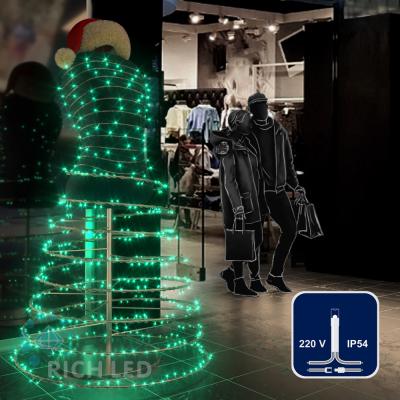 Светодиодные гирлянды RichLed Нить 10 м, 220 В, пост.свеч, IP54, прозр.провод, цвет зеленый Светодиодные гирлянды RichLed Нить 10 м, 220 В, пост.свеч, IP54, прозр.провод, цвет зеленый