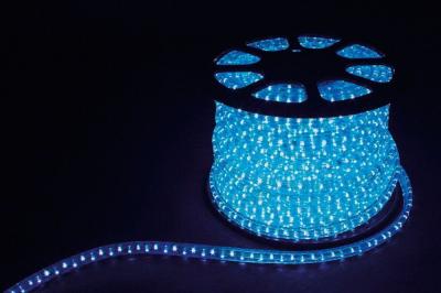 Дюралайт (световая нить) со светодиодами, 2W 100м 230V 36LED/м 13мм, синий, LED-R2W с 2 заглушками, 
