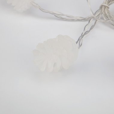 Качественная картинка Гирлянда светодиодная Шишки Neon-Night 1,5 м, прозрач. ПВХ, IP20, 10LED, т.белый, 2хАА (нет)