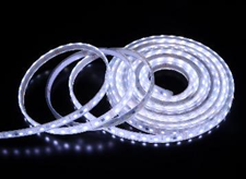 Светодиодная лента Teamprof "Комета" 5 м, 300 LED, 24В, белая, прозрачный силикон