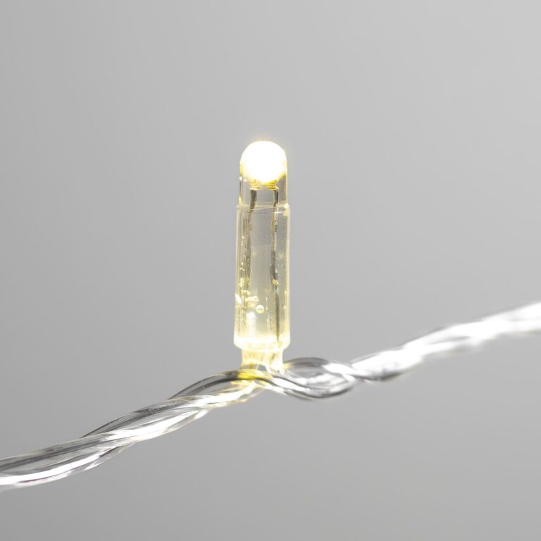 Качественная картинка Светодиодная нить Laitcom, с колпачком 10м, 100 LED, 24V, IP65, прозр. пр., шампань