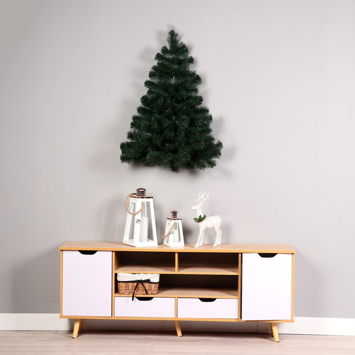 Качественная картинка Ель искусственная "Настенная" 120 см, d нижнего яруса 76 см, 183 ветки