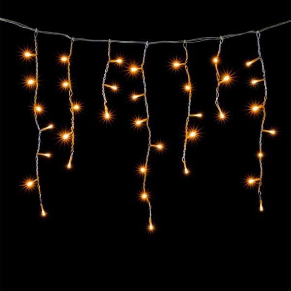 Светодиодная бахрома Laitcom 3x0,5м., 150 LED,IP65, прозр. пр., желтый Качественная картинка Светодиодная бахрома Laitcom 3x0,5м., 150 LED,IP65, прозр. пр., желтый