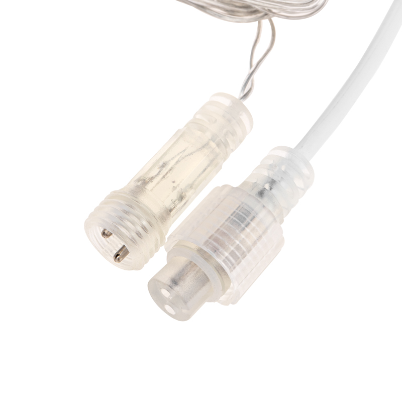 Качественная картинка Светодиодный дождь NEON-NIGHT 2х3м БЕЛЫЙ, мерцание, прозрачный провод, IP44,, 230В