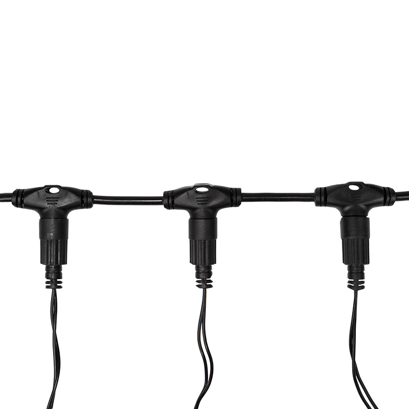 Качественная картинка Гирлянда NEON-NIGHT ClipLight 24V, 5 нитей по 20 метров, ТЕПЛЫЙ БЕЛЫЙ, мерцание