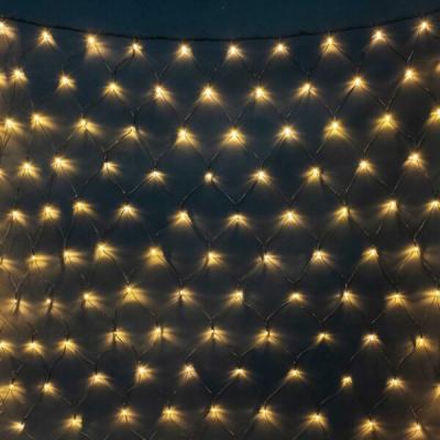 Светодиодная сеть Laitcom, 2x3м, 384 led, IP54, 24В, черн. пр.ПВХ, тепло-белый