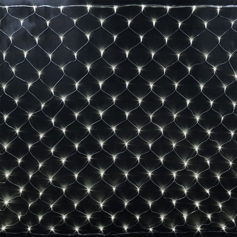 Качественная картинка Светодиодная сетка RichLed 2*2 м, 220 В, 8 режимов свечения, теплый белый