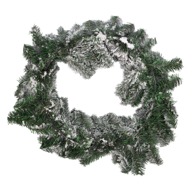 Качественная картинка Заснеженный еловый венок NEON-NIGHT Ø 60 см, ПВХ