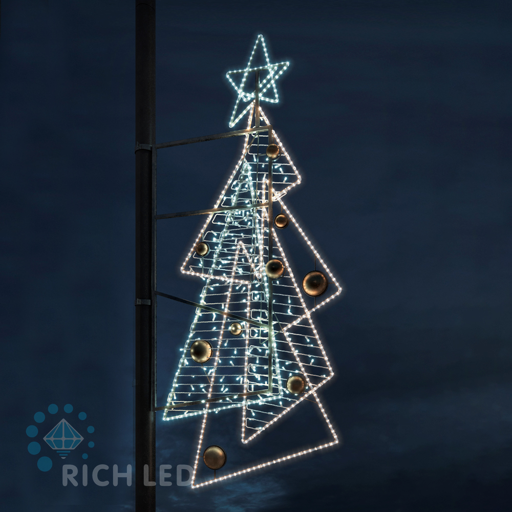 Качественная картинка Светодиодная консоль Треугольники RichLed