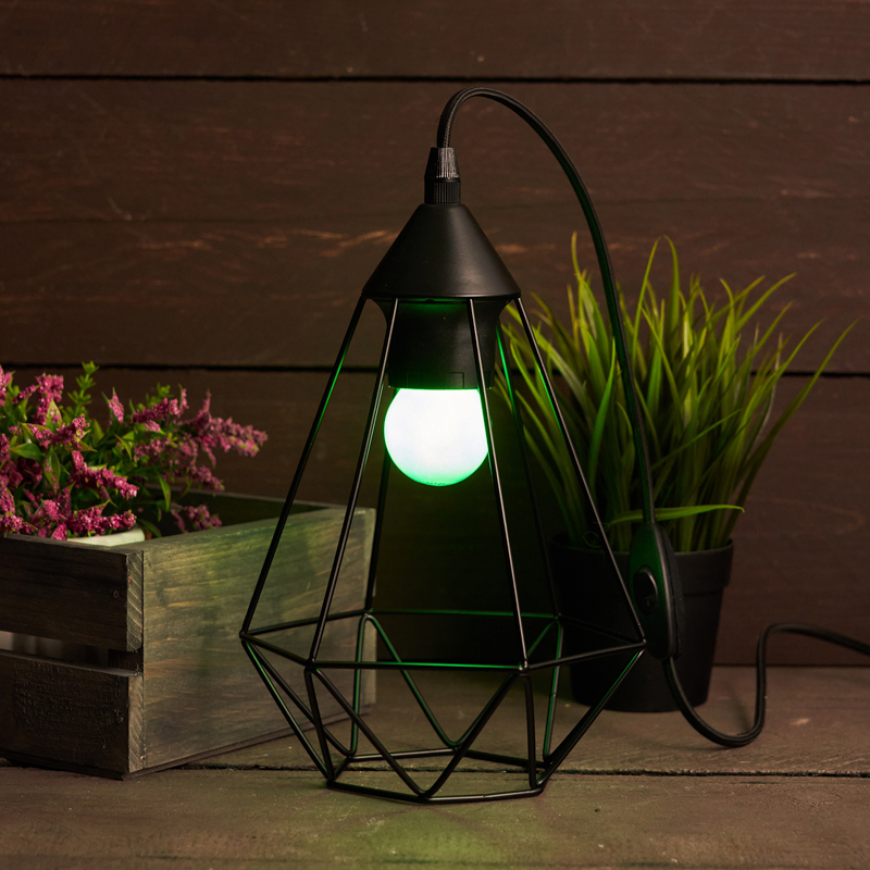 Качественная картинка Лампа накаливания, диаметр 45мм, E27, 10Вт, зеленая колба, 230В NEON-NIGHT