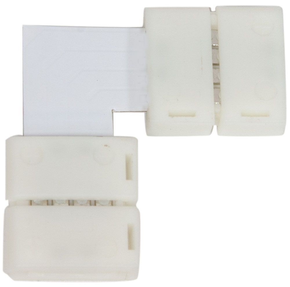 Качественная картинка Комплект L коннекторов с соединителем для светодиодной ленты Feron (2835/8мм), LD184