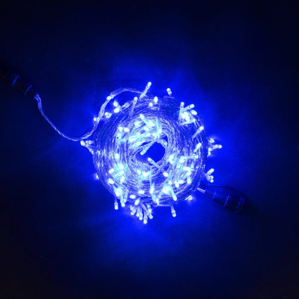 Качественная картинка Светодиодная нить Laitcom, 20м, 24V, 200 LED, IP65, прозр. пр., синий