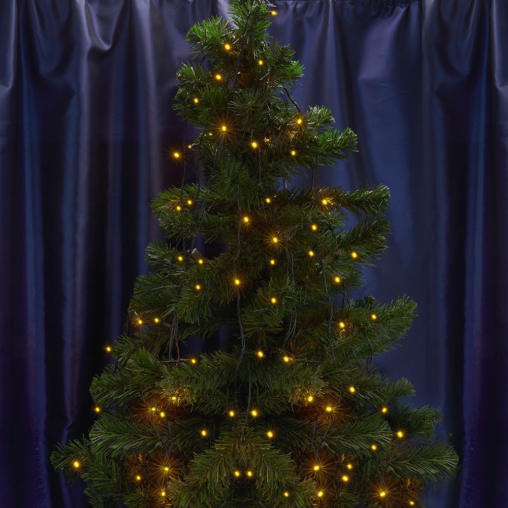 Качественная картинка Светодиодная гирлянда Feron CL07, 230V  400 LED 40м, желтый, IP 44,  шнур 3м