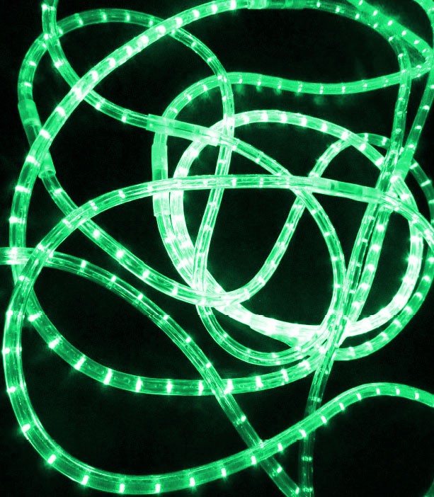 Качественная картинка Дюралайт 2-х проводной RichLed, постоянное свечение, цвет зеленый