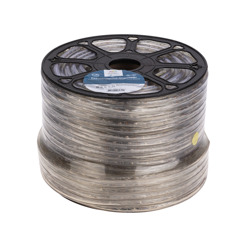 Качественная картинка Дюралайт NEON-NIGHT трехжильный 230В 13мм 36 LED/м ЗЕЛЕНЫЙ динамика