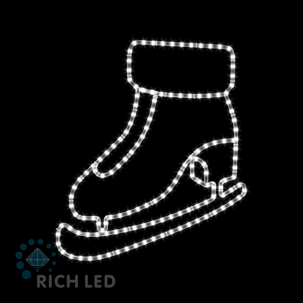 Световая 2Д Елочная игрушка RichLed Конёк МИНИ (деколейс+дюралайт), 24В