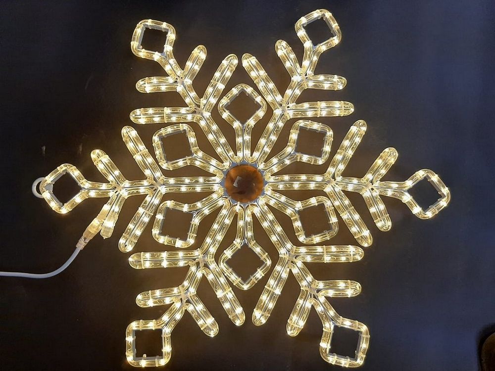 Снежинка Rich LED ПРЕМИУМ, 70 см, тепло-белая, RL-SFDL70-WW* Качественная картинка Снежинка Rich LED ПРЕМИУМ, 70 см, тепло-белая, RL-SFDL70-WW*