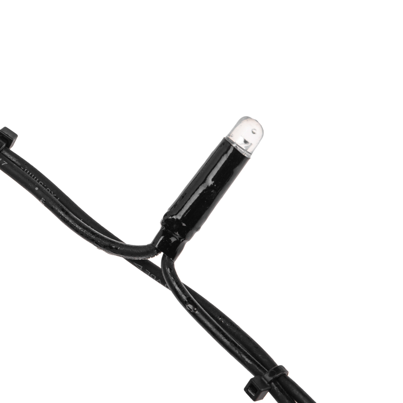 Качественная картинка Светодиодный занавес NEON-NIGHT 2х1,5м БЕЛЫЙ, черный КАУЧУК, IP67, постоянное свечение, 230В