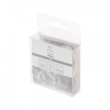 Качественная картинка Светодиодная гирлянда Роса Neon-Night, 10м, 100 LED, ПВХ, IP20, USB, белый