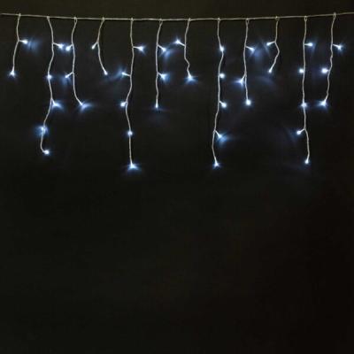 Бахрома на бат. Laitcom с таймером 3м, 100 LED, IP65, 3 бат. "D", 4,5V, прозр. пр., белый