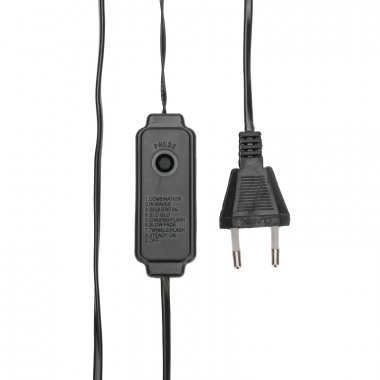 Качественная картинка Светодиодная гирлянда Роса Neon-Night, 30м, 300 LED, ПВХ, IP20, 230В, теплый белый, контроллер