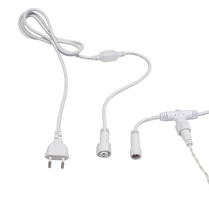 Качественная картинка Светодиодный занавес NEON-NIGHT 2х6м ТЕПЛЫЙ БЕЛЫЙ, белый ПВХ, IP65, постоянное свечение, 230В