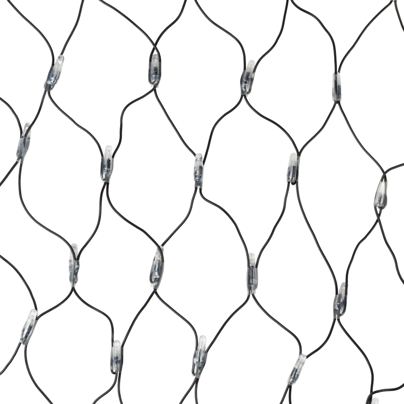 Качественная картинка Cветодиодная cеть NEON-NIGHT 2х1,5м БЕЛЫЙ/СИНИЙ черный ПВХ IP65 динамика 230В