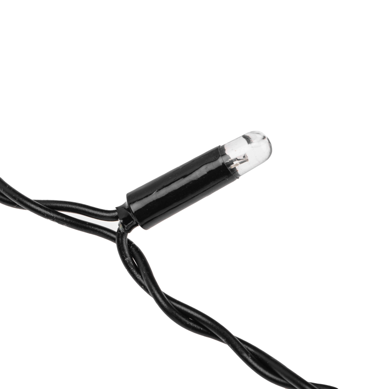 Качественная картинка Светодиодный занавес NEON-NIGHT 2х0,8м ТЕПЛЫЙ БЕЛЫЙ, черный ПВХ, IP65, постоянное свечение, 230В