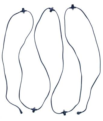 Комплект подключения Laitcom, 24V, IP65, длина 5 м,5 коннекторов, черн. пр.