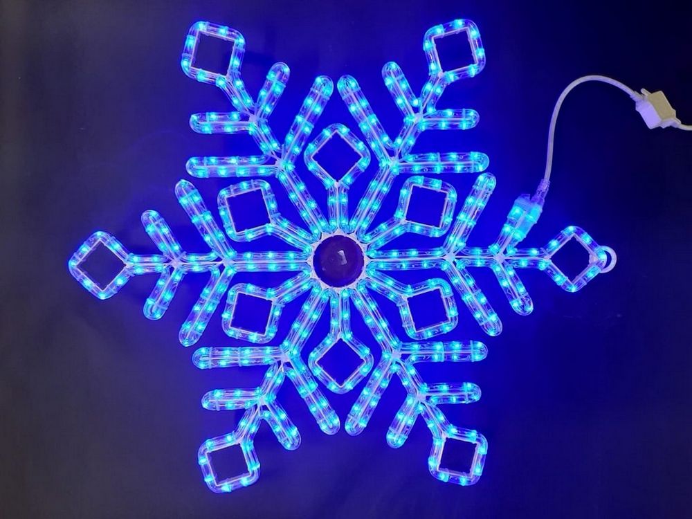 Снежинка Rich LED ПРЕМИУМ, 70 см, синяя, RL-SFDL70-B* Качественная картинка Снежинка Rich LED ПРЕМИУМ, 70 см, синяя, RL-SFDL70-B*