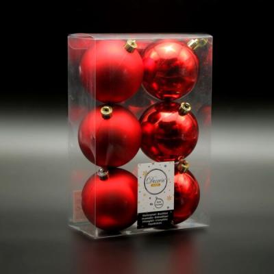 Набор пластиковых шаров Laitcom, 80 мм, 6 шт, красный