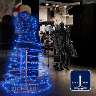 Светодиодные гирлянды RichLed Нить 10 м, 220 В, пост. свечение, IP54, прозр.провод. цвет синий Светодиодные гирлянды RichLed Нить 10 м, 220 В, пост. свечение, IP54, прозр.провод. цвет синий