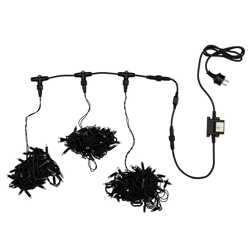 Качественная картинка Гирлянда NEON-NIGHT ClipLight 24V, 3 нити по 10 метров, Синий