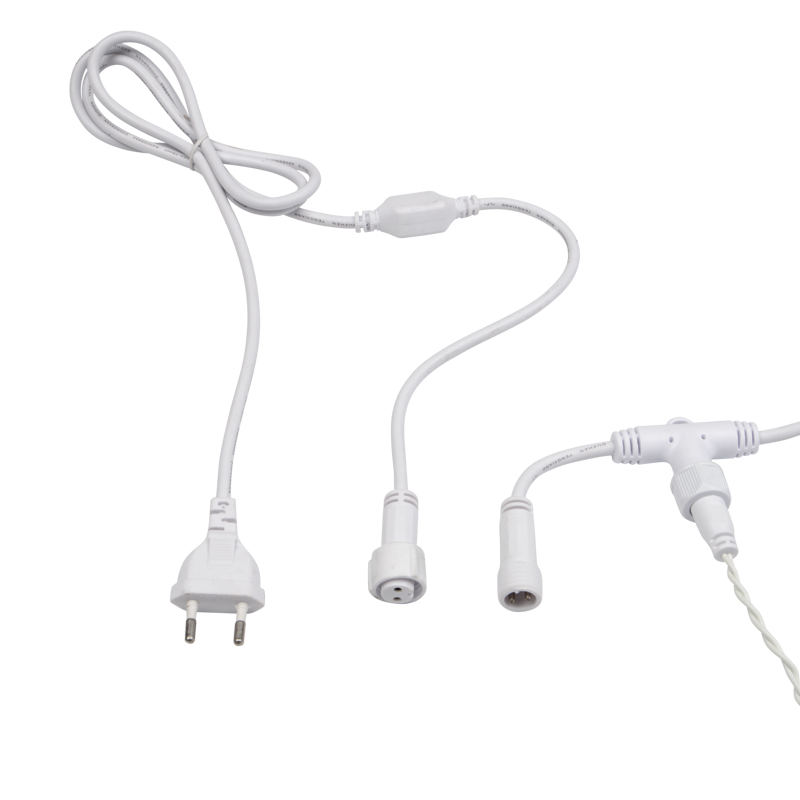 Качественная картинка Светодиодный занавес NEON-NIGHT 2х3м БЕЛЫЙ, прозрачный ПВХ, IP65, мерцание, 230В