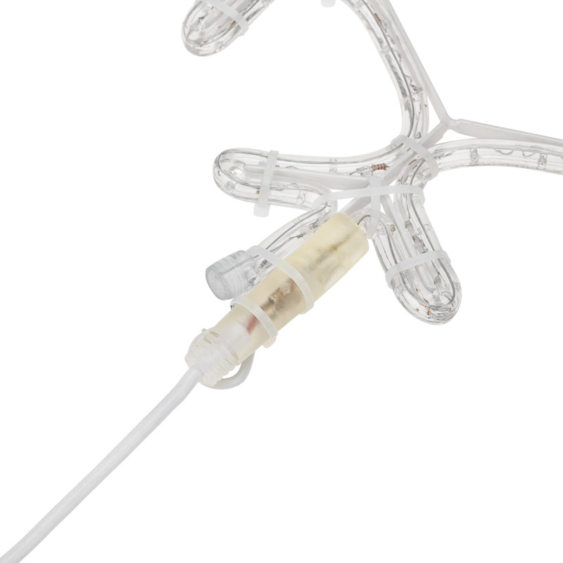 Качественная картинка Светодиодная фигура из дюралайта Снежинка 45x38см СИНИЙ NEON-NIGHT