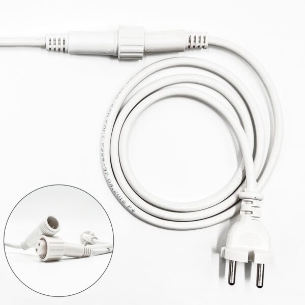 Качественная картинка Белт-Лайт UNIBELT  Laitcom 10 м, провод белый каучук, Шаг 100 см, 10 подвесных патронов, IP65